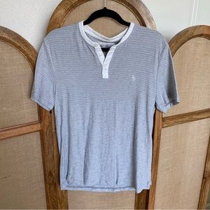 Original Penguin Men’s Henley Tee / Grey